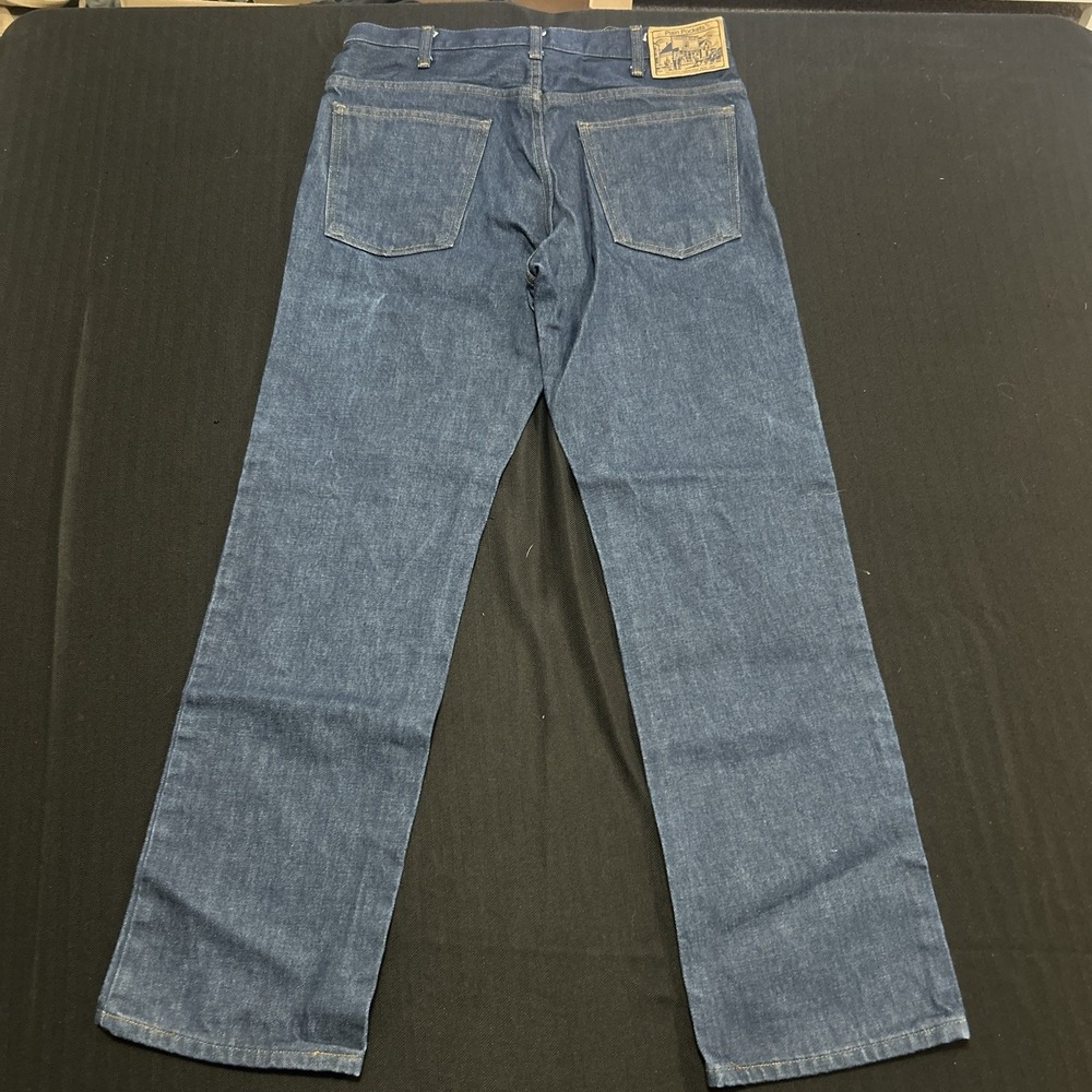 Vintage NOS Plain Pockets JC Penney Mens 34x30 Straight Leg Jeans Blue